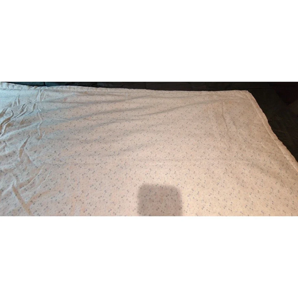 Vintage 1970s Handmade Tied Patchwork Baby Quilt Crib Blanket Nursery 55